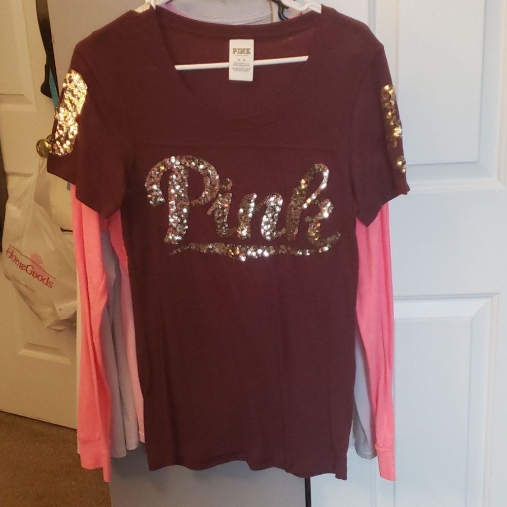 Pink bling top